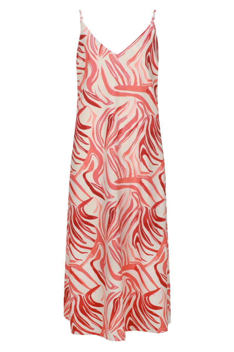 G-maxx Thyra Dress Sand/Cranberry | G-maxx Zomercollectie